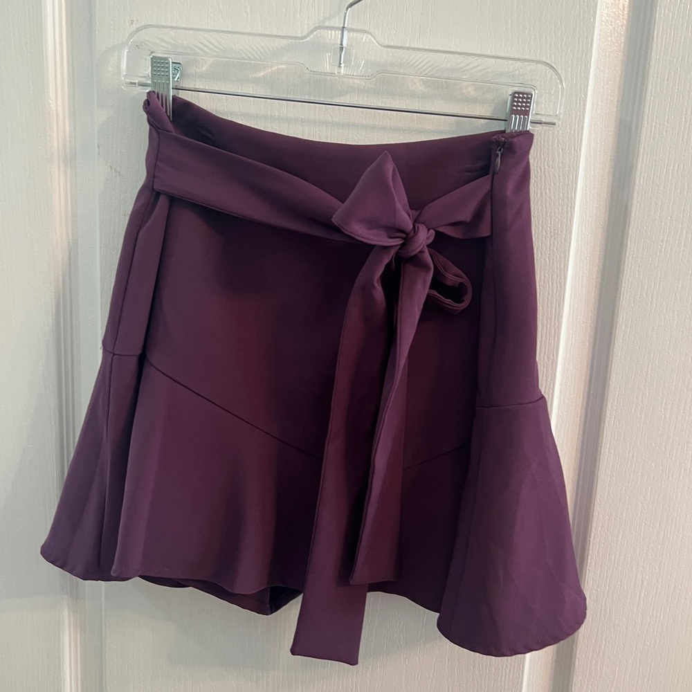 purple zara skort